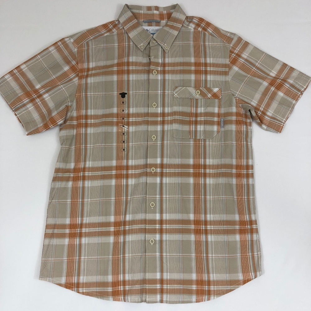 Columbia Plaid Polo Shirt Button Down